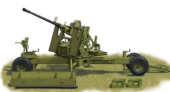 威骏装甲车辆拼装模型系列 1/35 cb35028 加拿大博福斯40毫米防空炮