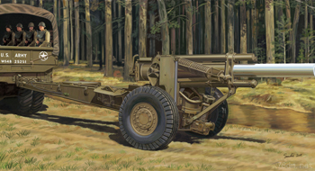 威骏装甲车辆拼装模型系列 1/35 cb35073 美军155毫米榴弹炮m1a1